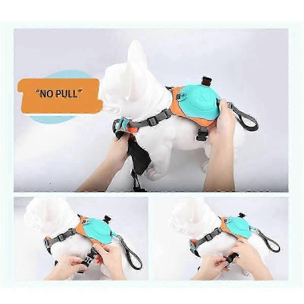 2-In-1 No Pull Dog Harness with Retractable Leash,Automatic Anti Burst Impact Function,Adjustable Breathable Dog Vest,S