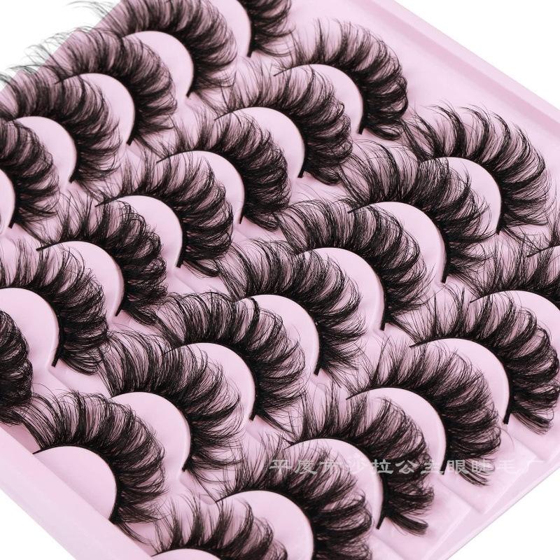 14 Pairs Of Imitation Mink False Eyelashes Dense Multi-Layer Fried Three-Dimensional Messy Fluffy Eyelashes Z14F-4