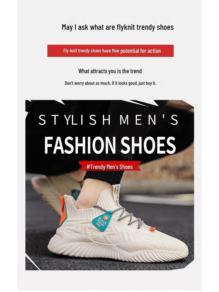 Men's 2024 Autumn Soft Sole Breathable Fly-knit Sneakers