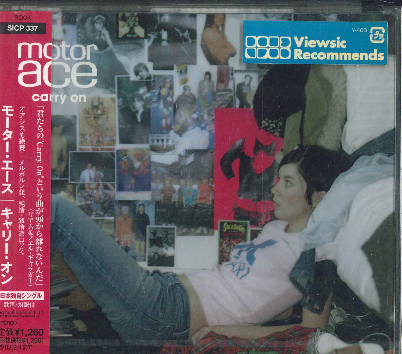 

CD MOTOR ACE - Carry On SICP337PROMO SONY 2003 Япония Оби Рок Б/У