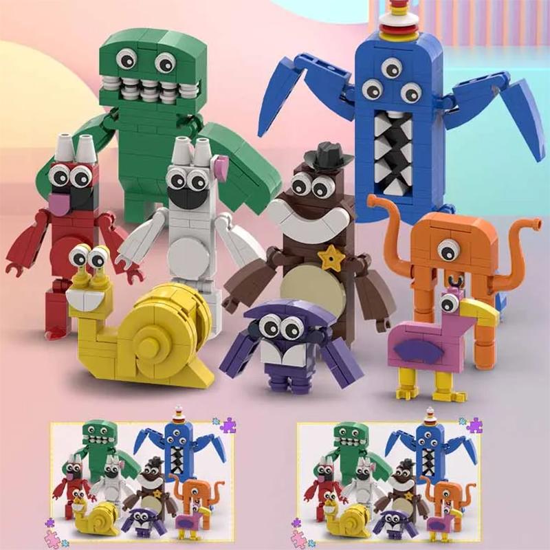 

2025 Новый набор строительных блоков Monster Garten BanBan Аниме Фигурки Действия Животные Кирпичи Игрушки Набор для Детского Дня Рождения Пасхи Рождественского Подарка