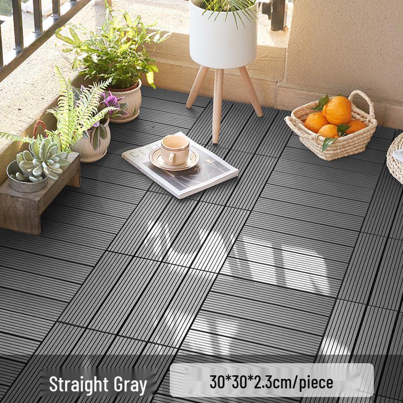 Wasserdichte, wartungsfreie WPC-Terrassendielen für Terrassen, Gärten und Balkone - Selbstverlegend und korrosionsbeständig