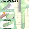 New Dog Comb Self-Cleaning Pet Massaging Brush Anti-Slip Grip Ergonomic Handle Detangling Comb Dog Cat Grooming Supplies
