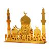 Eid Mubarak Acrylic Ornaments Gold Moon Star Lantern Ramadan Kareem Decorations for Home 2025 Islam Muslim Festival Party Gifts