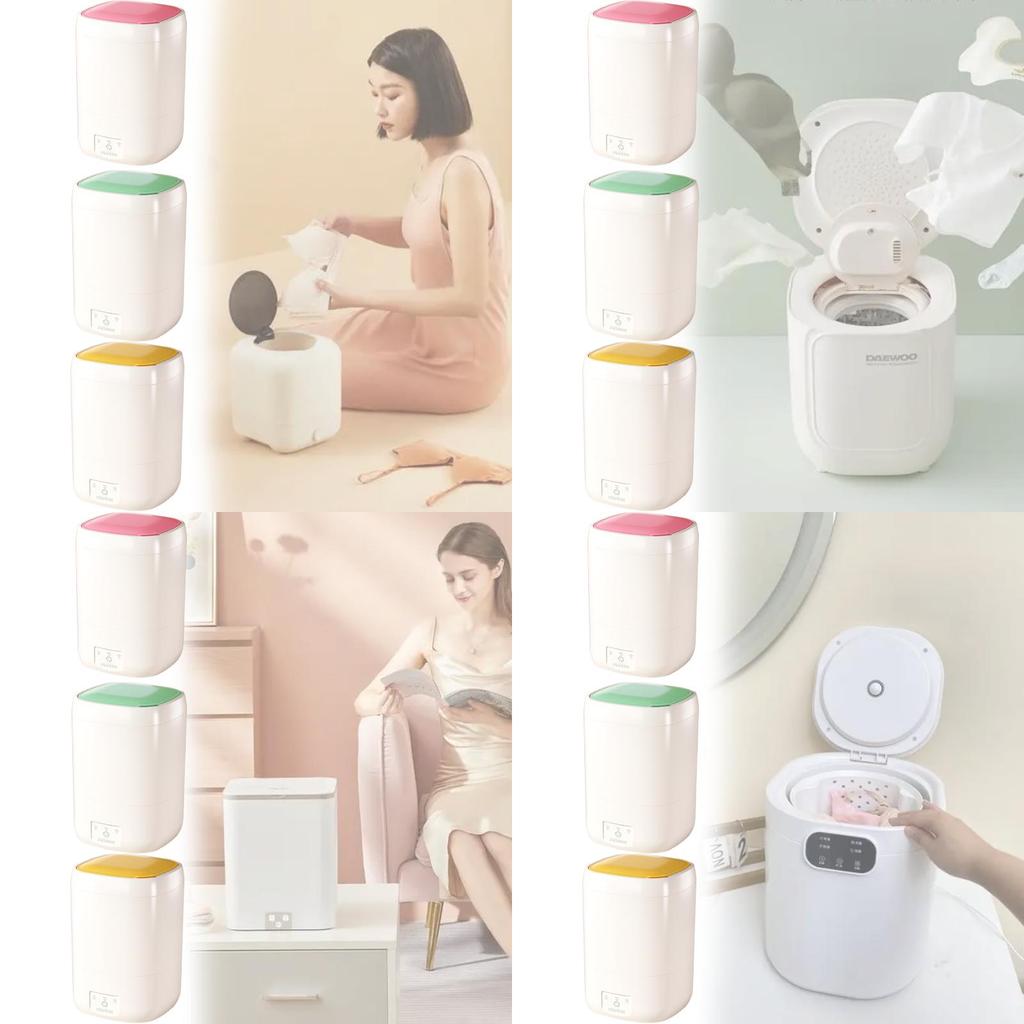 Kompakte halbautomatische Mini-Waschmaschine mit Timer für Zuhause und Reisen