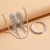 Bridal Accessories Set Fashion Necklace Earrings Bracelet Ladies Three-Piece Elegant Evening Dress Accessories Wedding Accessories