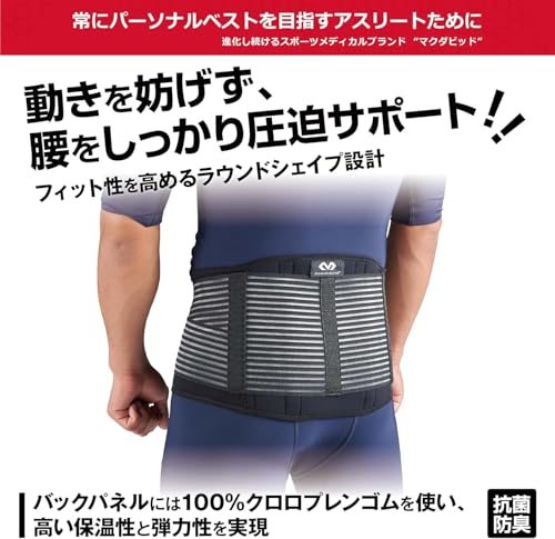 Official McDavid Universal Back Support, a favorite brand of Tokyo Yakult Swallows player Tetsuto Yamada. This versatile back support stay provides su