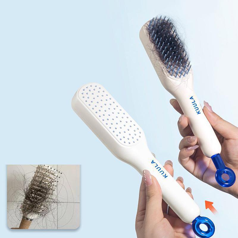 Self Cleaning Hair Massage Airbag Comb Retractable Comb Anti-Static Hair Smoothing Comb Scalp Cleaning Massage Comb Hair Fluffy