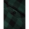 Men's Shirts Classic Plaid Casual Button Down Hooded Long Sleeved Double Pockets Shirt Hoodie Flannel Jacket Spring Autumn