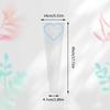 50Pcs Love Transparent Rose Packaging Bags Flower Bouquet Plastic Bag Bouquet Wrapping Paper One Straight Bag Flower Packaging