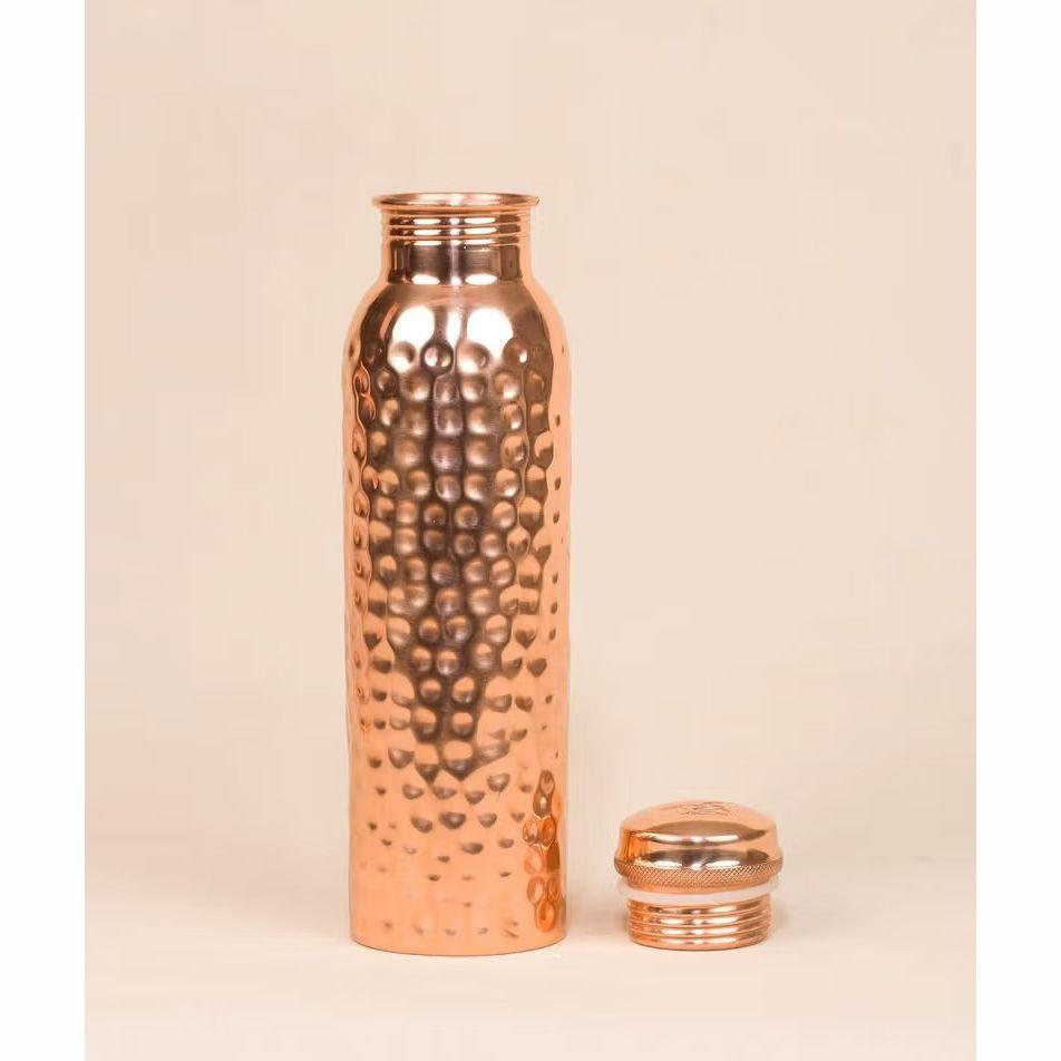 Copper Bottle (950 Ml), Hammered Copper Water Bottle