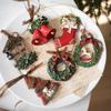 Retro-Style Elderly Boots, Snowman, & Bells Christmas Tree Hanging Decoration Resin Pendant Wreath