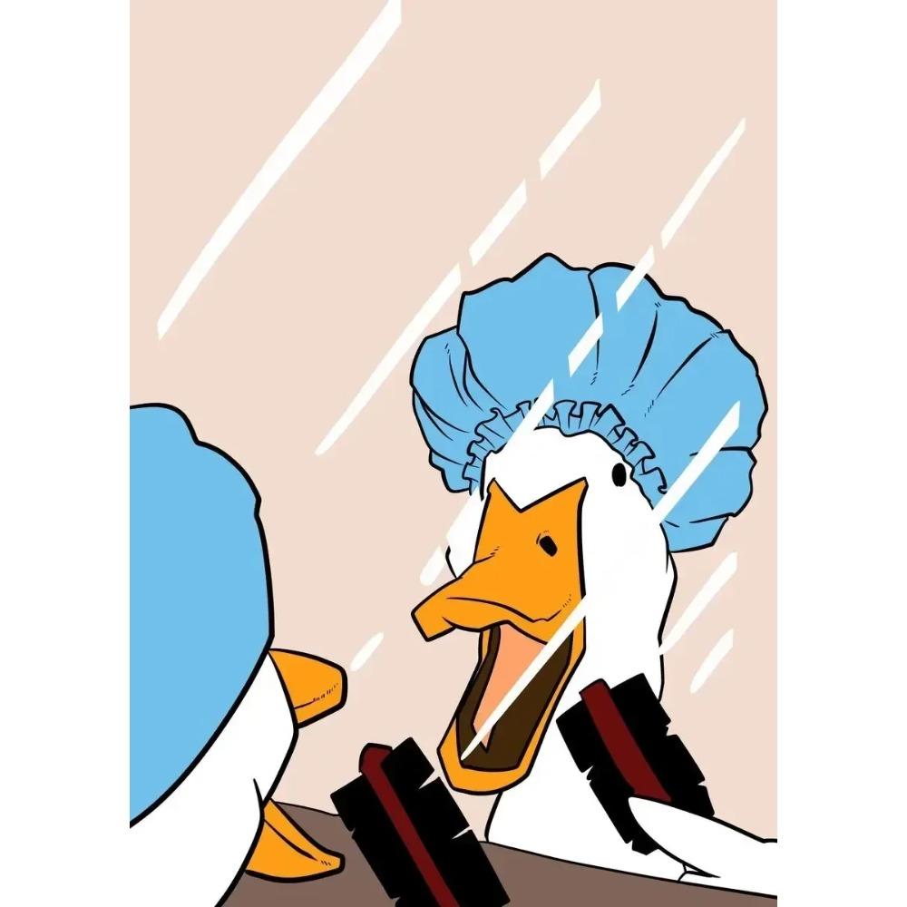 Canvas Painting Funny Memes Duck Posters and Prints Modern Lovely Duck Wall Art Picture for Living Room Home Bedroom Cafe Decor