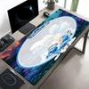 Blue Smurfs Print Mouse Pad, Anti‑Slip Desktop Keyboard Mat, for PC Laptop Gaming Working Daily Use, Cool Festival Surprise Gift