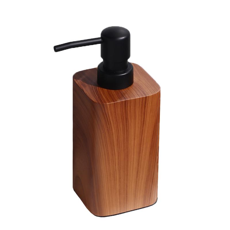 Wood Grain Hand Sanitizer Bottle Household Press Shampoo Water Filling Empty Bottle Hotel Soap Dispenser Bathroom Accessories