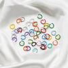 1.2 * 10Mm Open Ring, Colored Painted Iron Ring, Candy Color Connecting Ring, Handmade Diy Keychain Jewelry Ring.