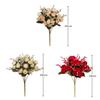 Rose Bouquet Artificial Flowers With Realistic Fabric For Living Room Decor And Wedding Centerpieces