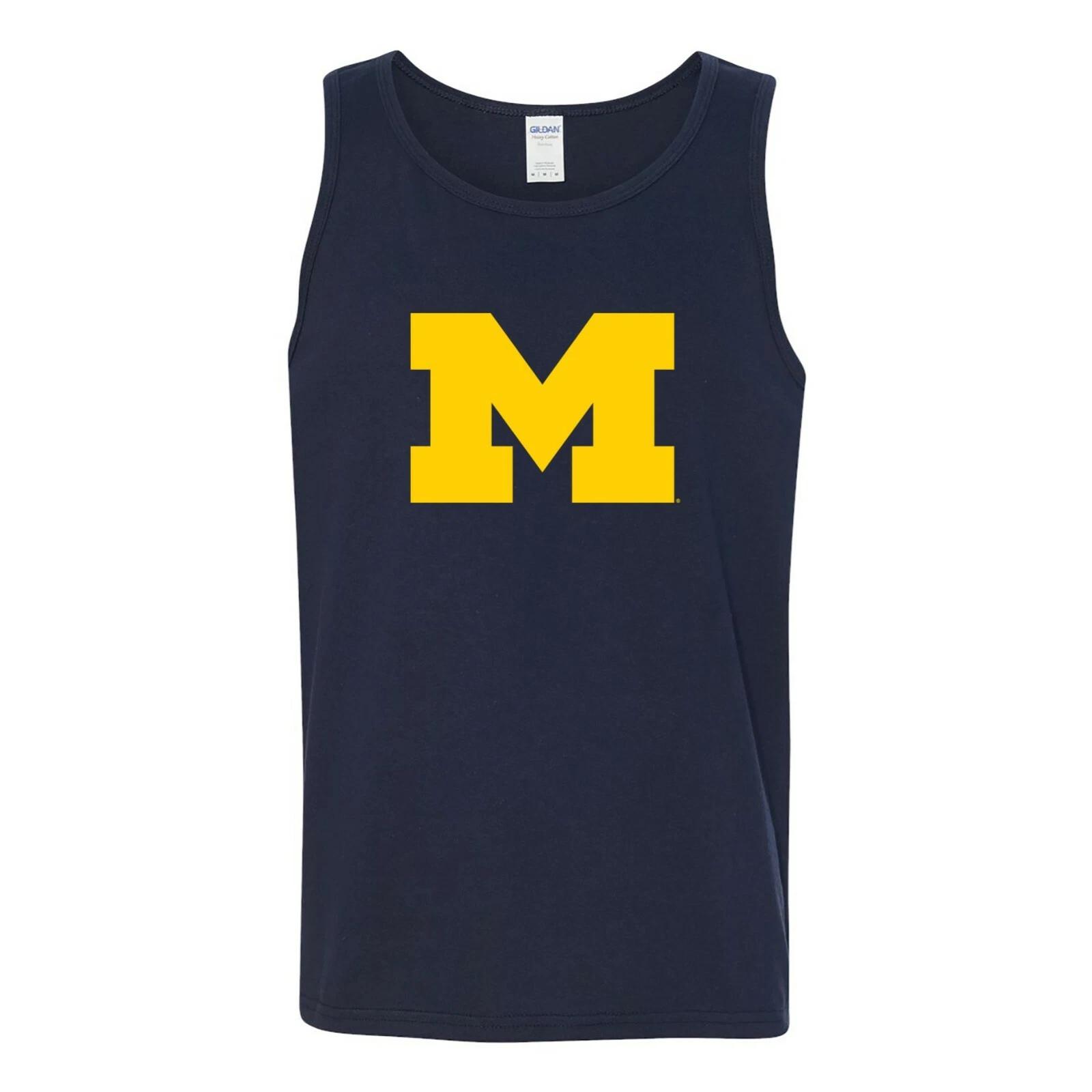 University of Michigan Wolverines Primary Logo Tank Top - Navy XL