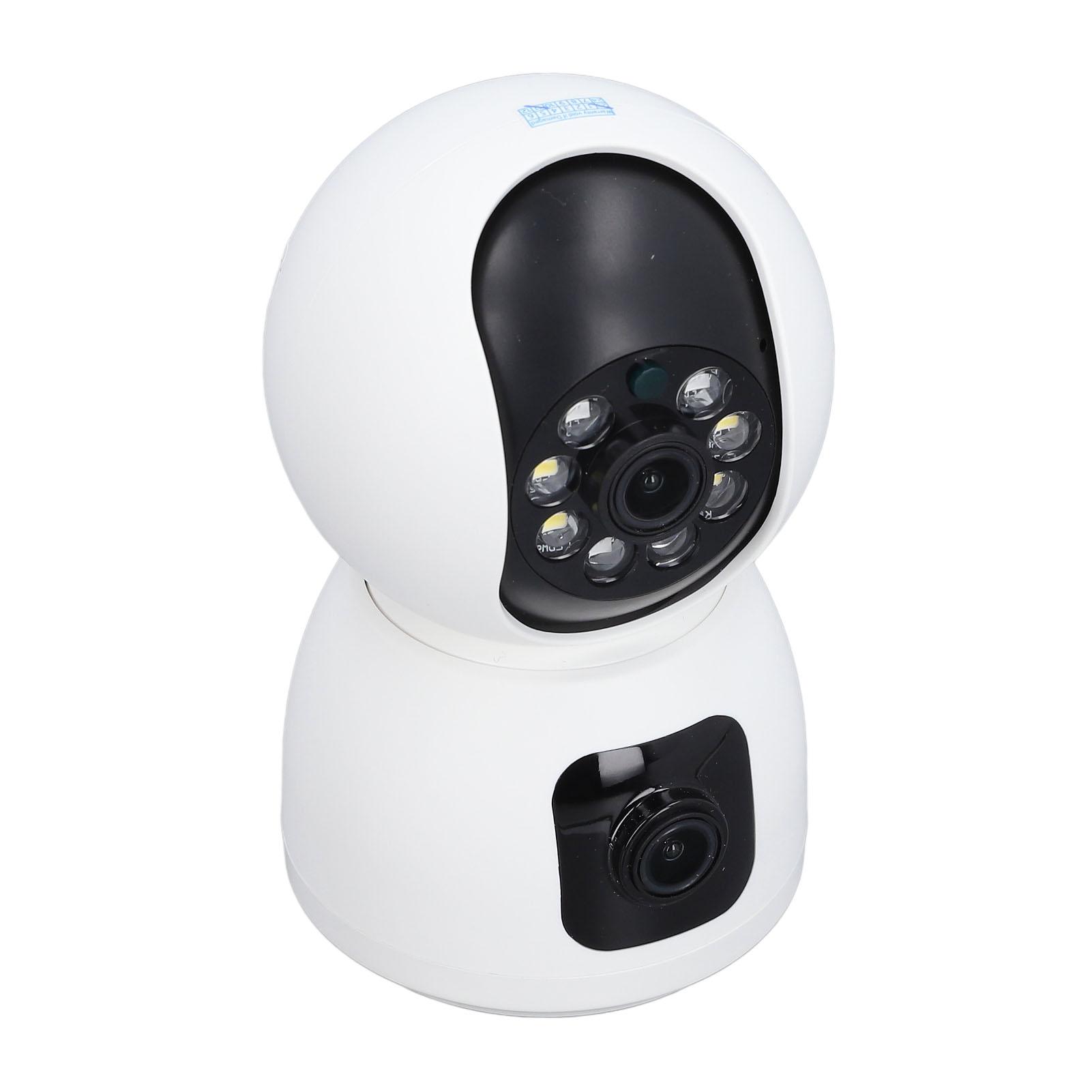 

Dual Lens Indoor Camera 1080P Wireless WiFi Security Camera Color Night Vision Motion Tracking 2