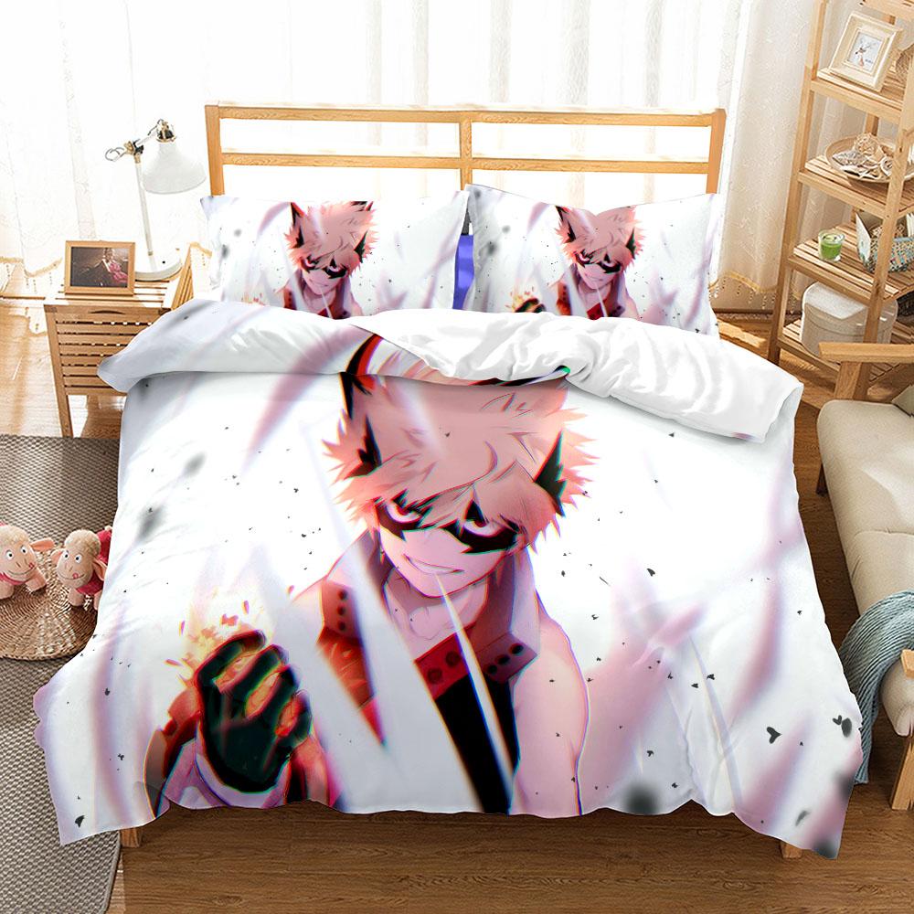 Deku Hero Academia Duvet Cover Set EU Single Double King US Twin Full Queen Size  Bed Linen Set