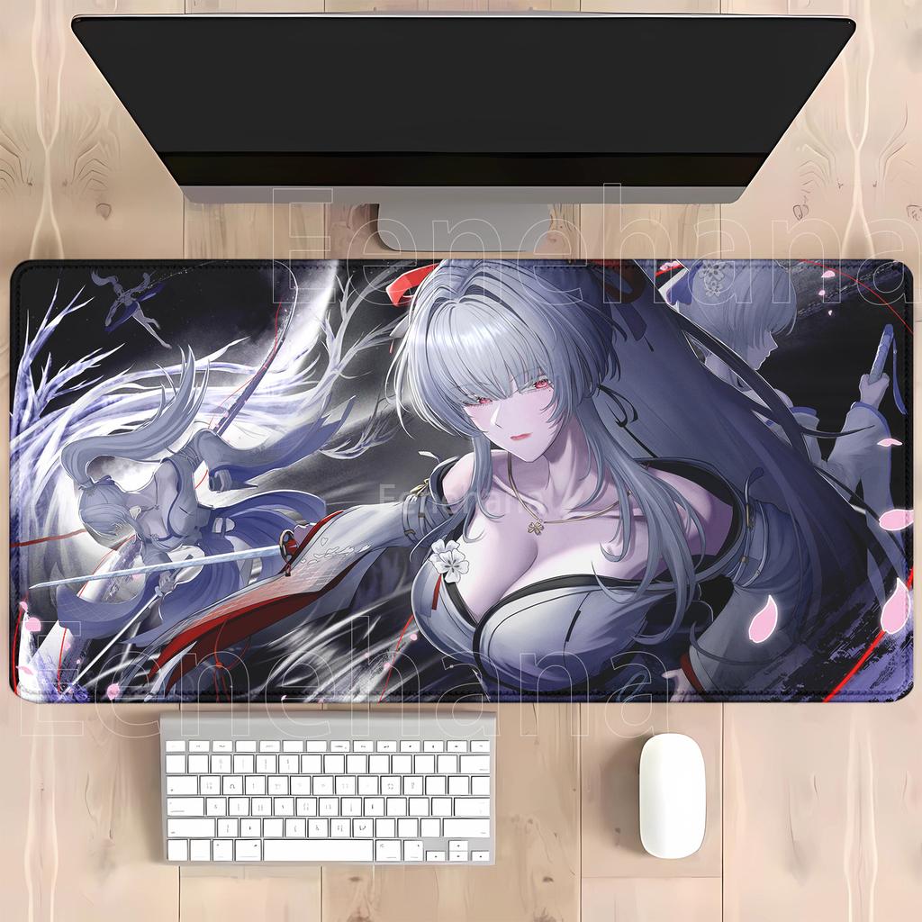 Hiyuki Wuthering Waves Gaming Mousepad Computer offices keyboard Mouse Pad Anime Nonslip Rubber xmm HD Printing Desk Mat