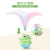 LIFLIX Cat Toy, Solitaire Play, Automatic Cat Teaser with Feathers, Electric Toy, Rotating, USB Rechargeable, Sound Emitting, Light Up, Green