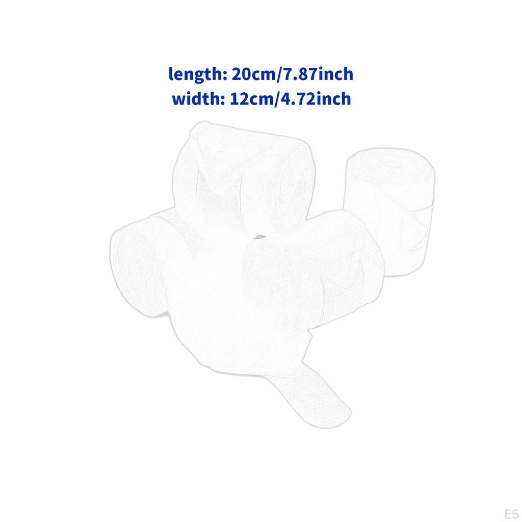 4 Kusy Ochranné návleky na konské nohy Popruhy na jazdenie Eventing