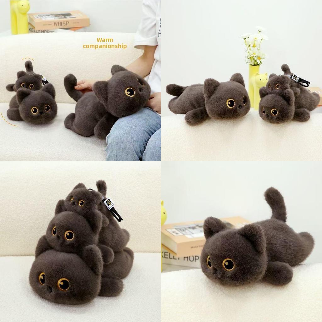 Plush Cat Toy Pillow With Soft Short Pile For Kids Gift And Comfort