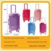Transparent Pretend Play Makeup Trolley Case with False Eyelash Storage