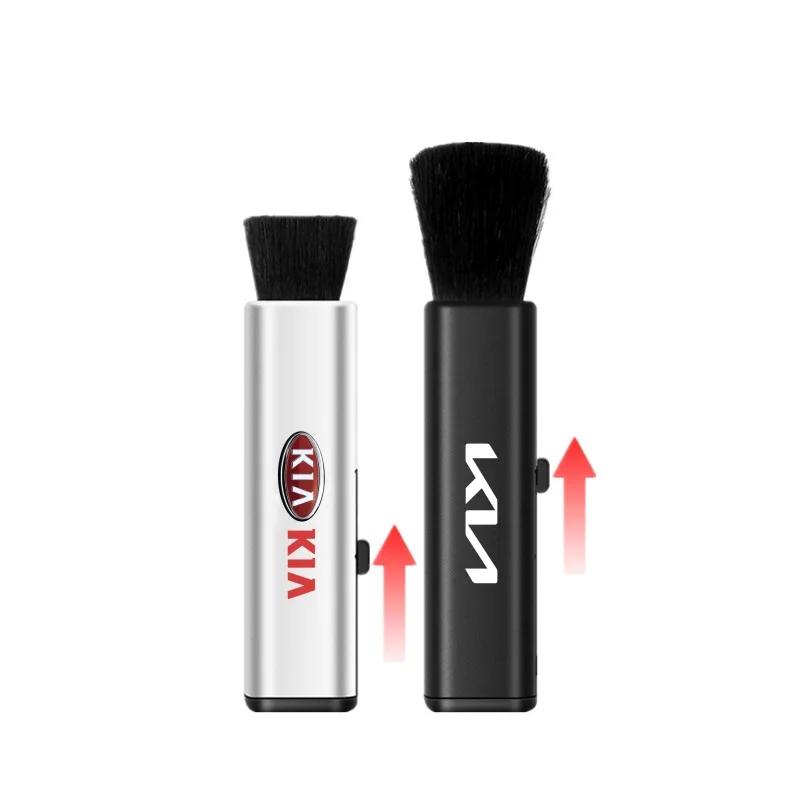 BBEE3 Car Air Vent Cleaning Brush Retractable Dust Cleaner for KIA Cerato Rio Ceed Sportage Soul Picanto Car Accessories
