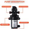 DC 12V High Pressure Diaphragm Water Pump Multifunctional Mini Booster Pump For Water Washing Machine Agricultural Irrigation