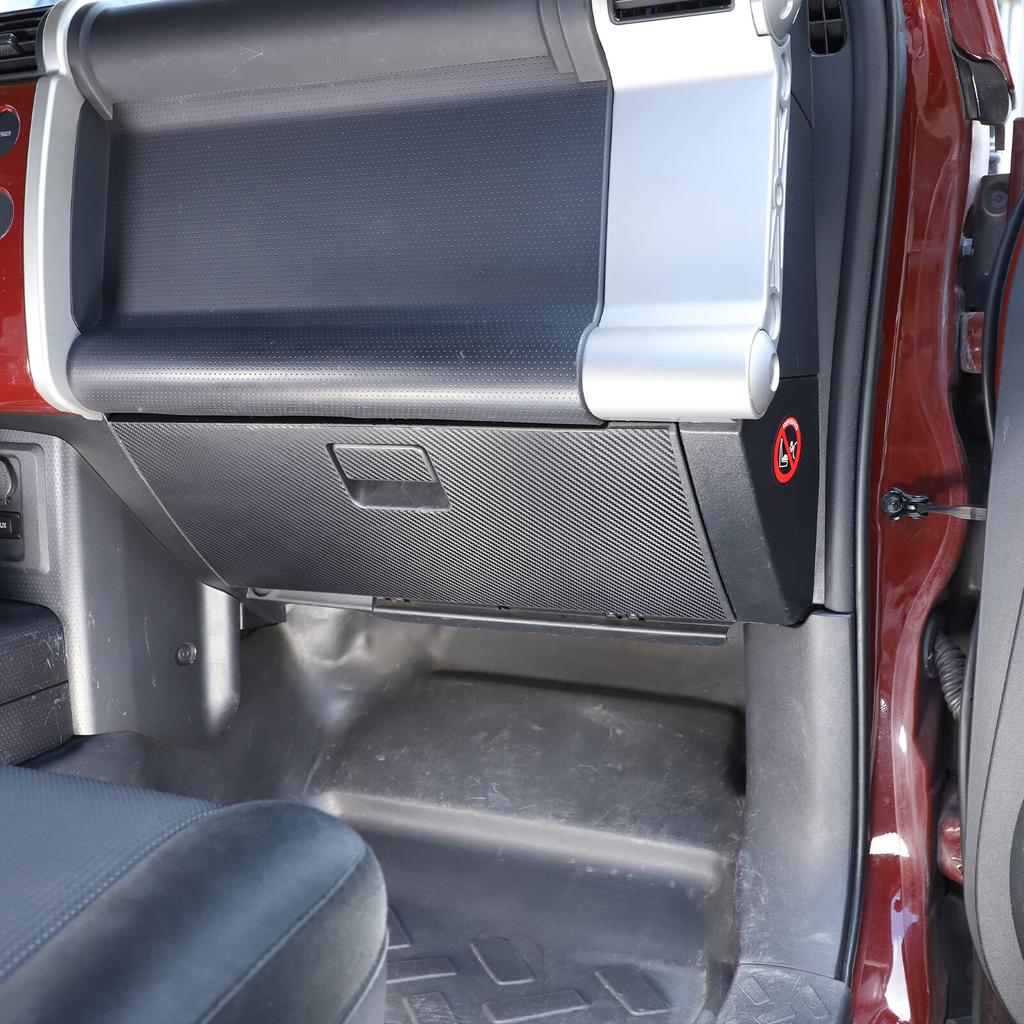 Carbon Fiber Glove Box Panel Cover Trim Sticker For Toyota FJ Cruiser 2007-21