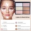 Six-Color All-in-One Contour & Highlight Palette for Professional Makeup