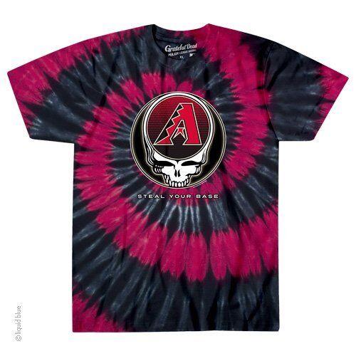

Футболка унисекс Grateful Dead Arizona Diamondbacks Steal Your Base Tie Dye
