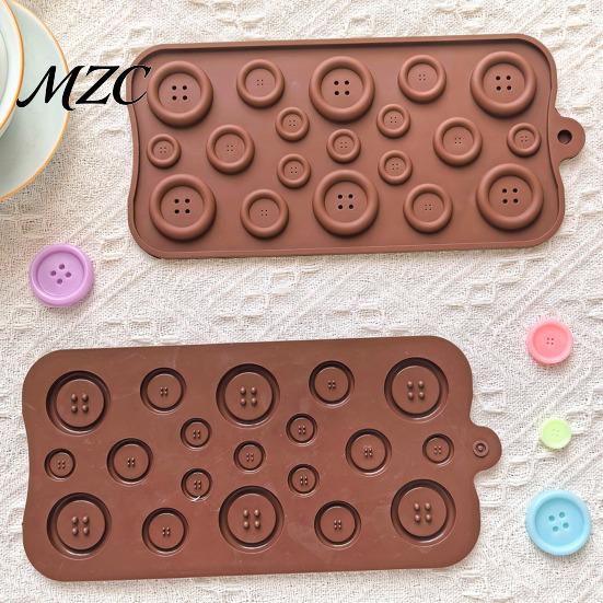 Chocolate Candy Making Tool Button Silicone Mold, Food Grade Non Stick Casting Easy Release Mold Tray, Flexible for DIY Baking And Crafting