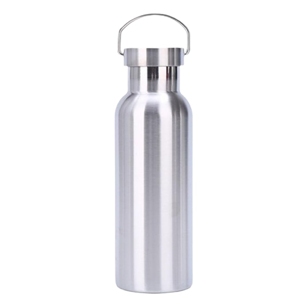 

Asdays Thermos, Insulated Water Bottle, Stainless Steel Water Bottle, Leak-Proof, Silver (600ml)