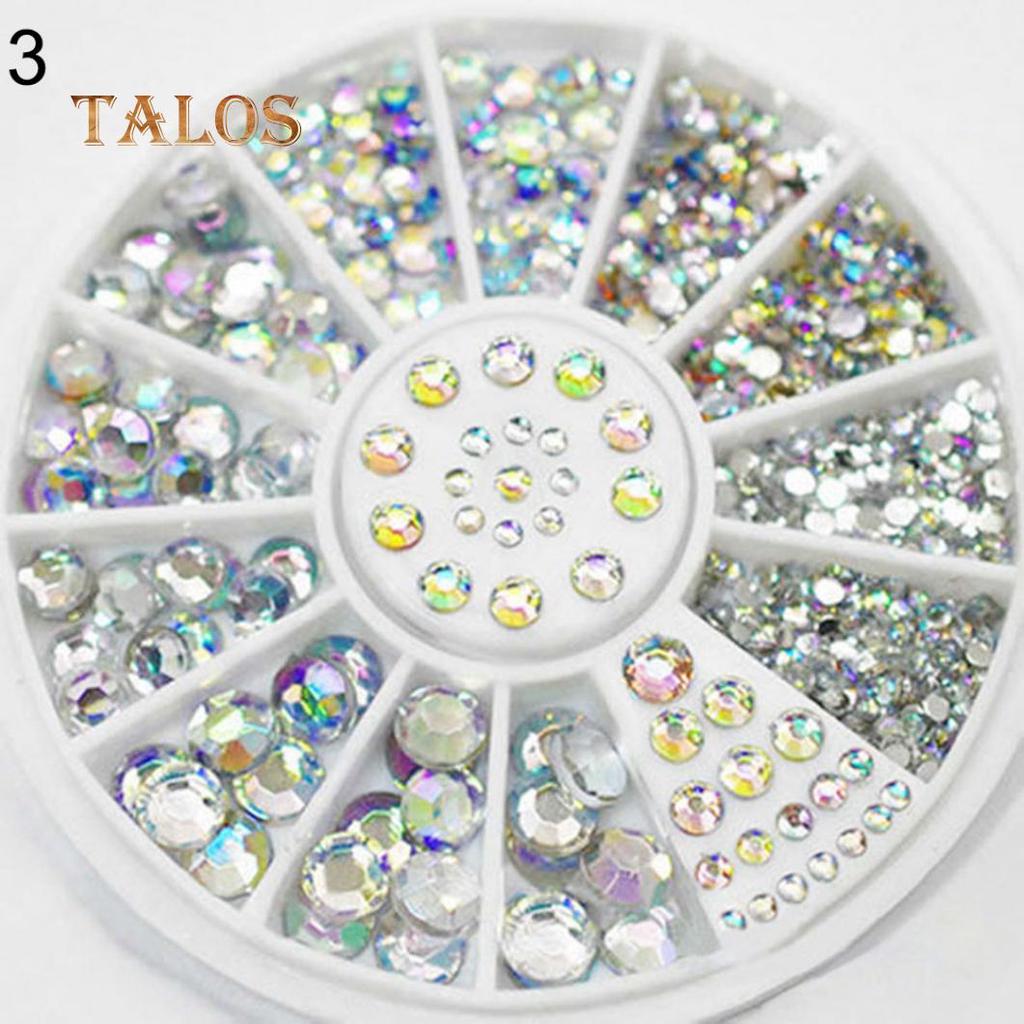 Colorful Shiny Nail Art Decoration Wheel Colorful Star DIY Manicure Accessory Nail Care
