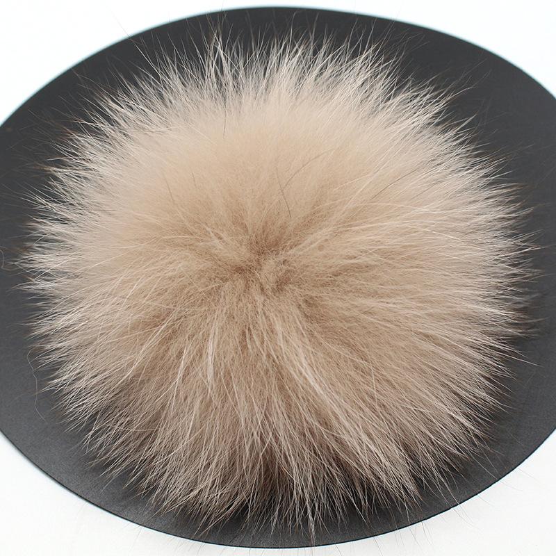 Low Price Fox Hairball 13Cm Real Hairball Pendant Wool Hat Special Fur Big Raccoon Hairball