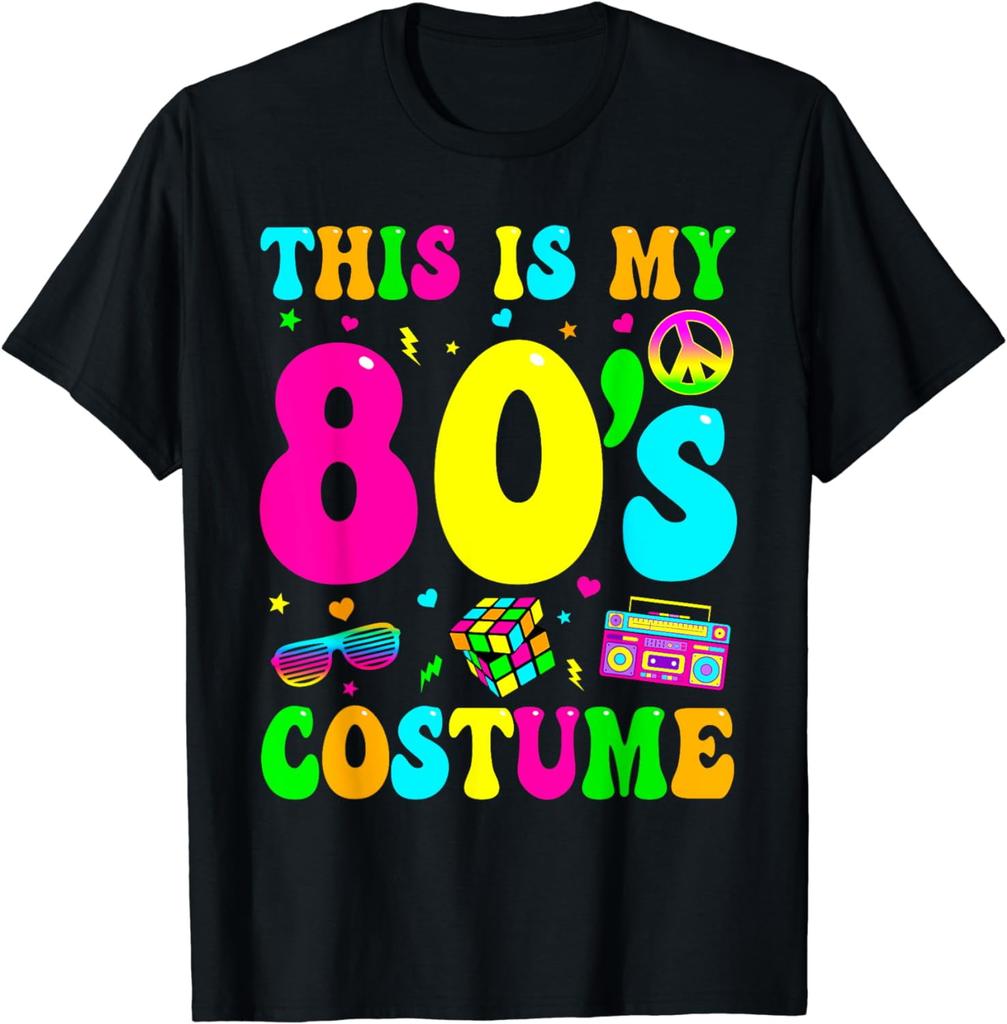 100 Cotton This Is My 80s 80s Party 1980s Halloween Costume T Golf Gift Tshirt For Unisex And Unisex