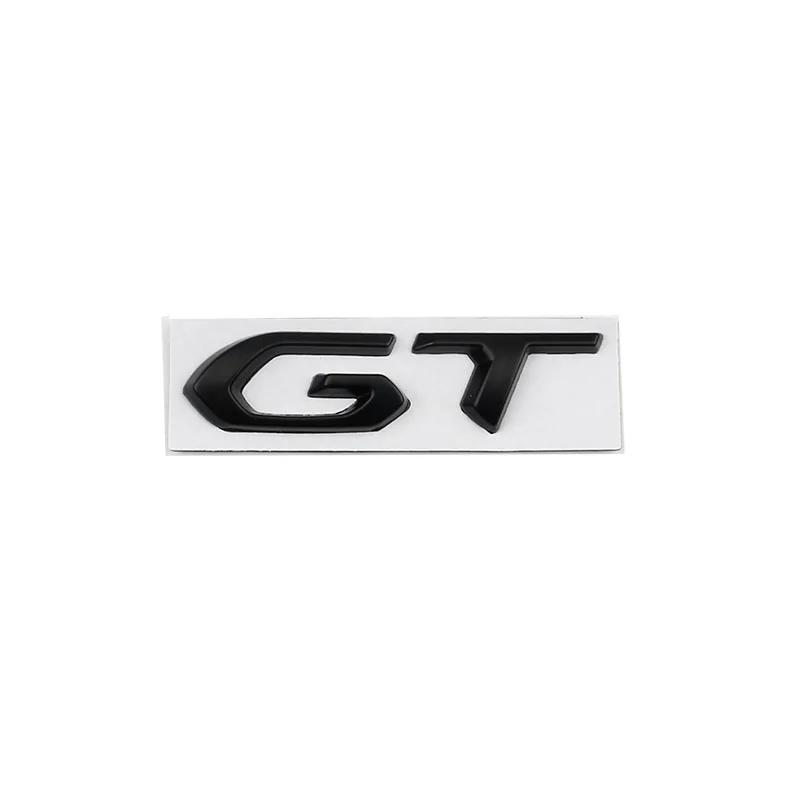 New GT Letter Badge Car Stickers for Peugeot 308 5008 4008 GT Rear Trunk Refit Accessories Body Decoration Rear Boot Label