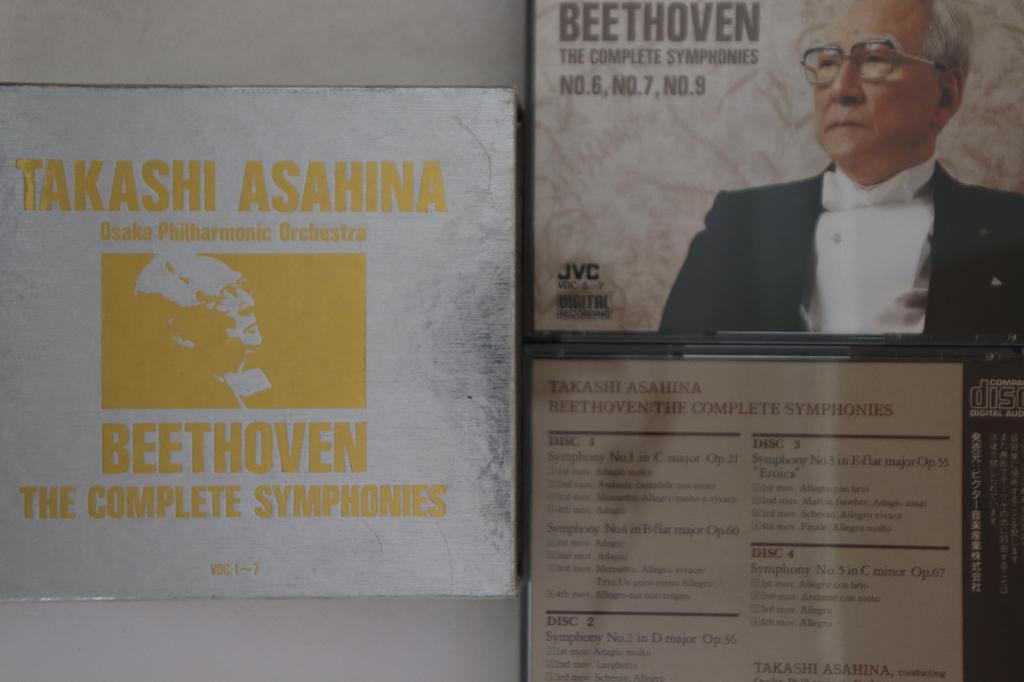 CD TAKASHI ASAHINA - Beethven The Complete Symphonies VDC17 VICTOR Japan Classical Used