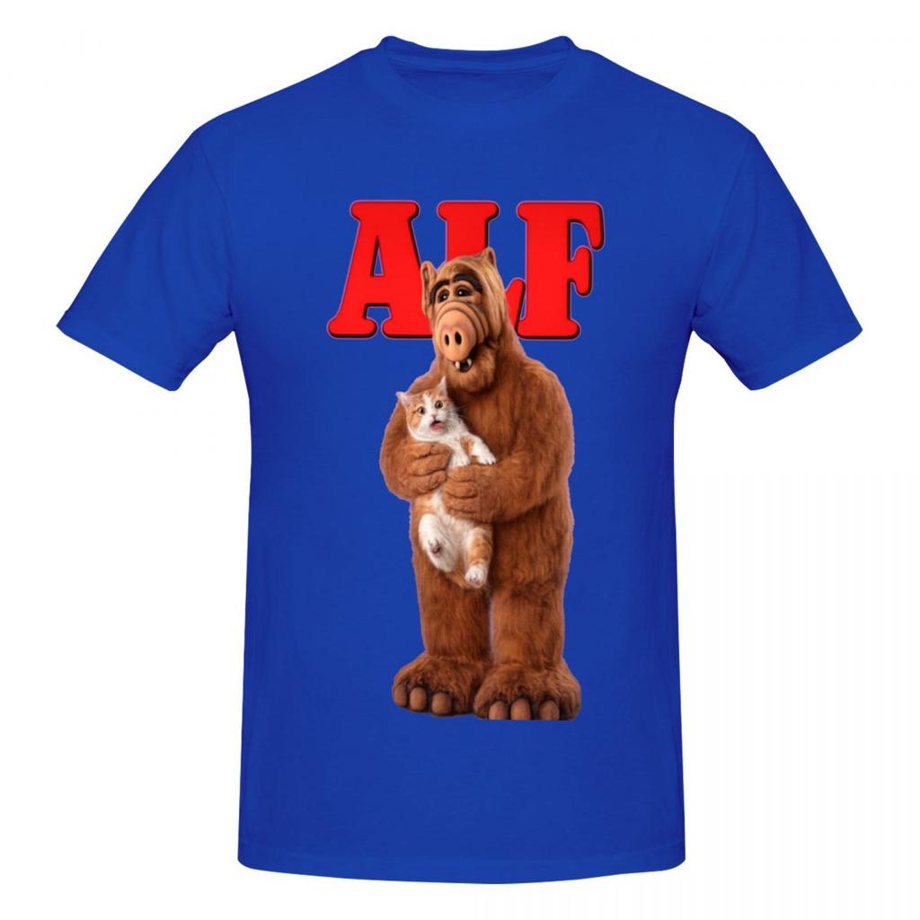 Unisex Funny Alf Eat Cat 2026 T Shirt Streetwear Cotton Crewneck Shirts