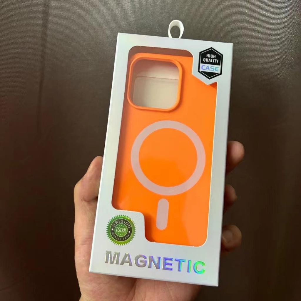 Suitable for Apple 16promax Liquid Silicone Magnetic Phone Case IP15 Imitation Original Liquid Large Hole 13 Protective Case