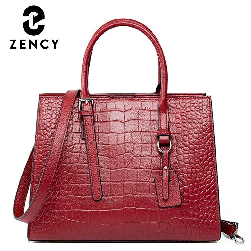 

Zency Мягкая кожа коровья кожа Женская сумочка Бизнес Рабочие Женщины Сумка с верхней ручкой Большая емкость Женская сумка на плечо Crossbody Bag