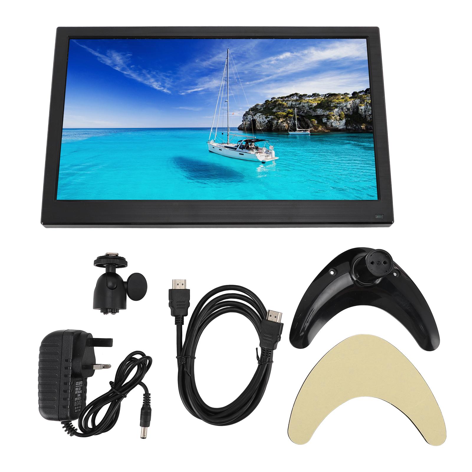 

14-дюймовый внешний HD-дисплей 1920x1080 с BNC AV VGA HD-мультимедийным интерфейсом USB MIC AUX Встроенный S UK Plug 100‑240V