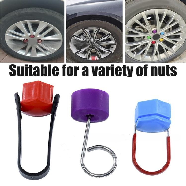 Portable Wheel Lug Bolt Nut Center Cover Cap Extractor Tool Car Repair Gadget 6x
