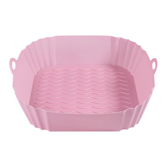 Silicone Air Fryer Tray Reusable Base Mat for 3 to 5LB Air Fryers Heat Resistant Non-Stick Tray Replacement of Parchment Paper