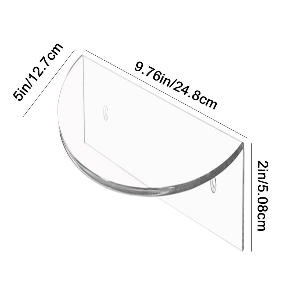 Minimalist Acrylic Floating Shelf Wall Mounted Transparent Wall Shelves  Book