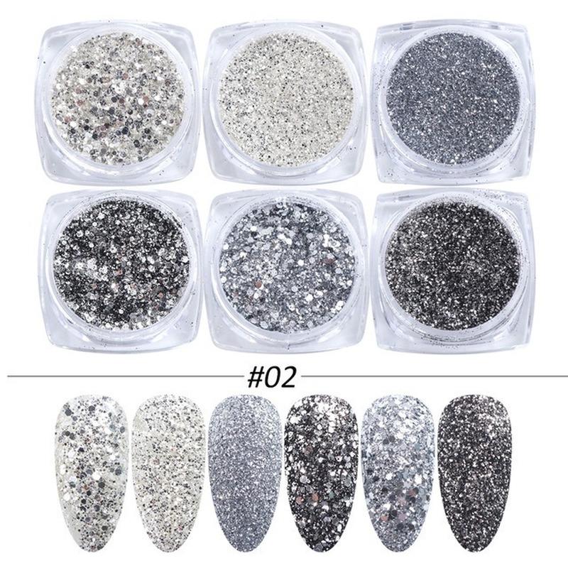 Mixed Color Nail Art Glitter Rhinestone Crystal Gems Jewelry Bead Manicure Decoration Accessories Nail Supplies For Professional
