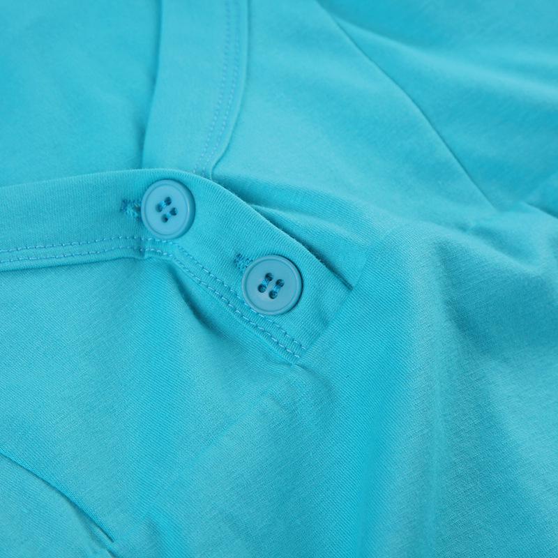 Europäischer & Amerikanischer Stil Schlank geschnittenes T-Shirt mit Puffärmeln und Knöpfen - Süßes, Würziges, Sexy Sommer Top